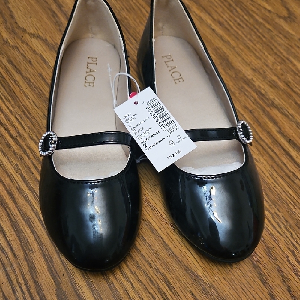New! Size 2 Black Dress Shoes